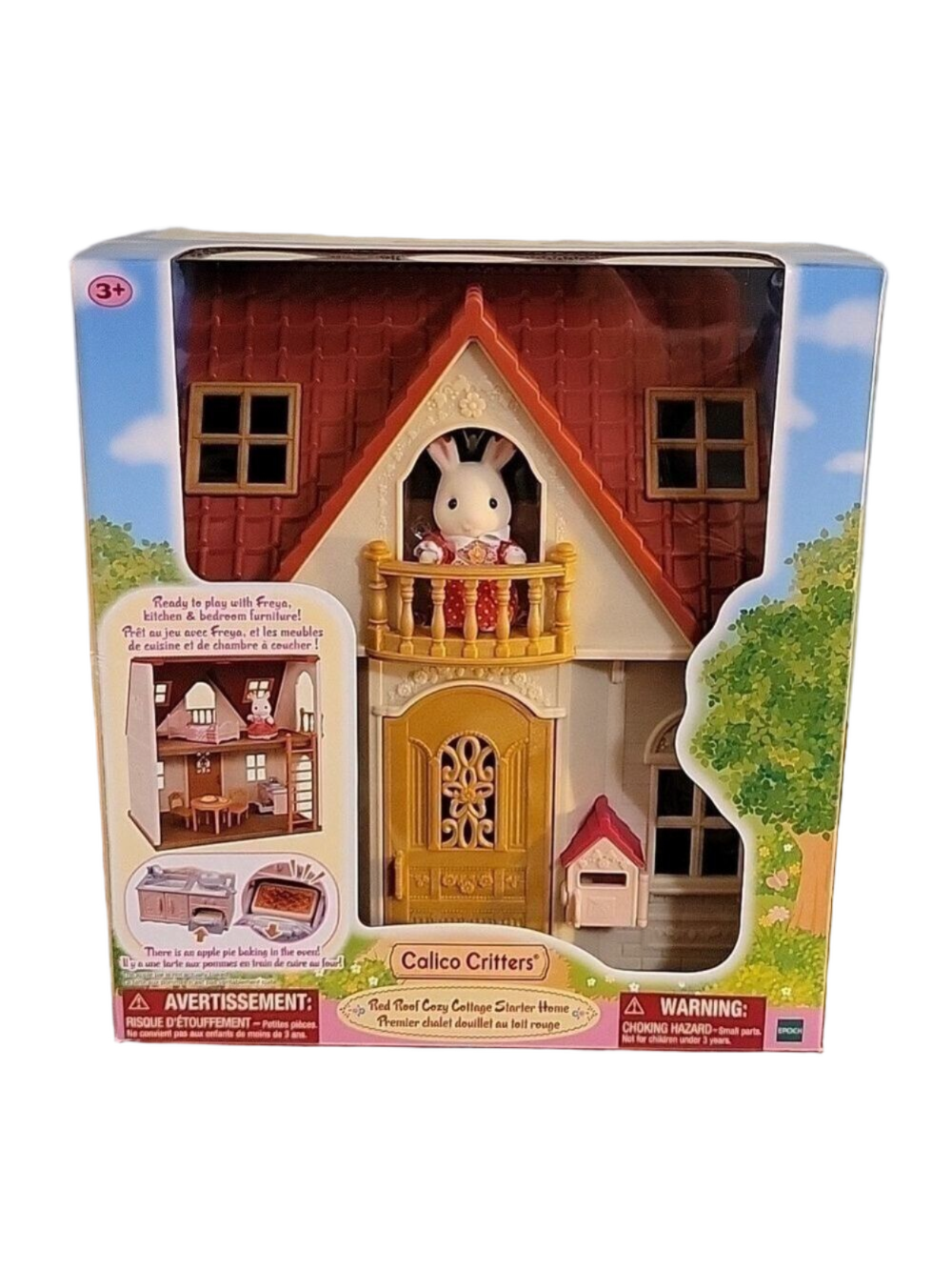 NIB Calico Critters Red Roof Cozy Cottage Starter Home